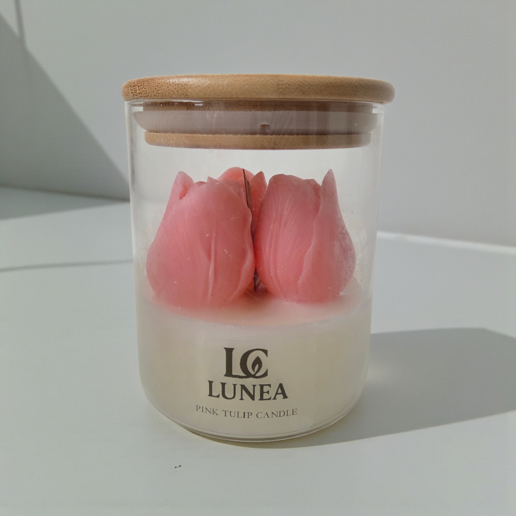 Pink Tulip Candle