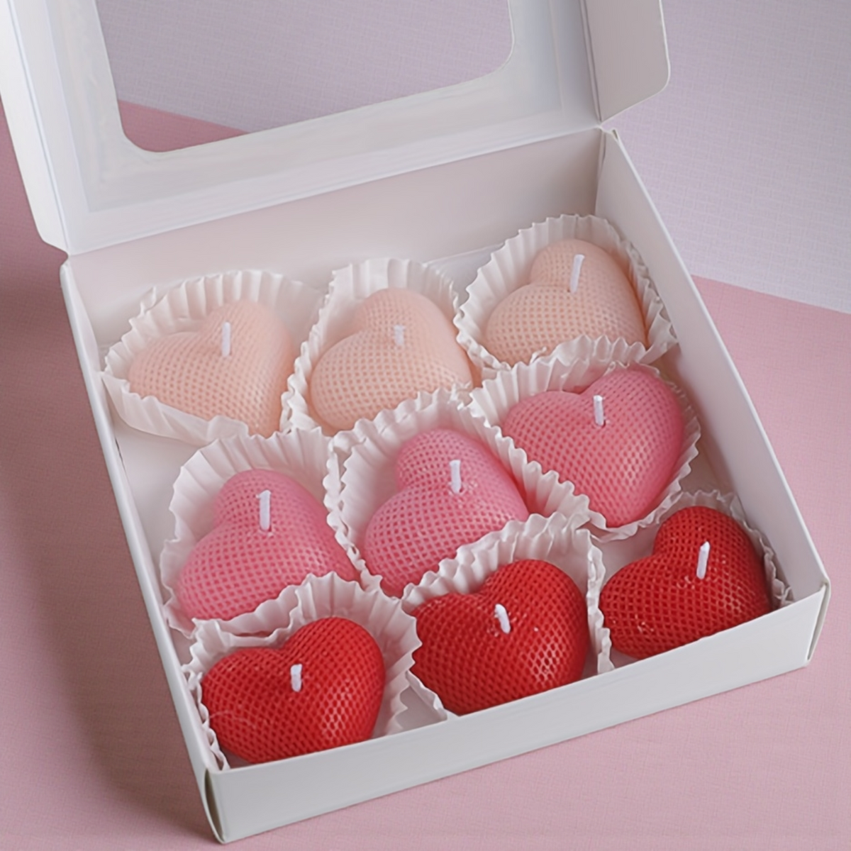 Mini Heart Bon Bon Candle Box